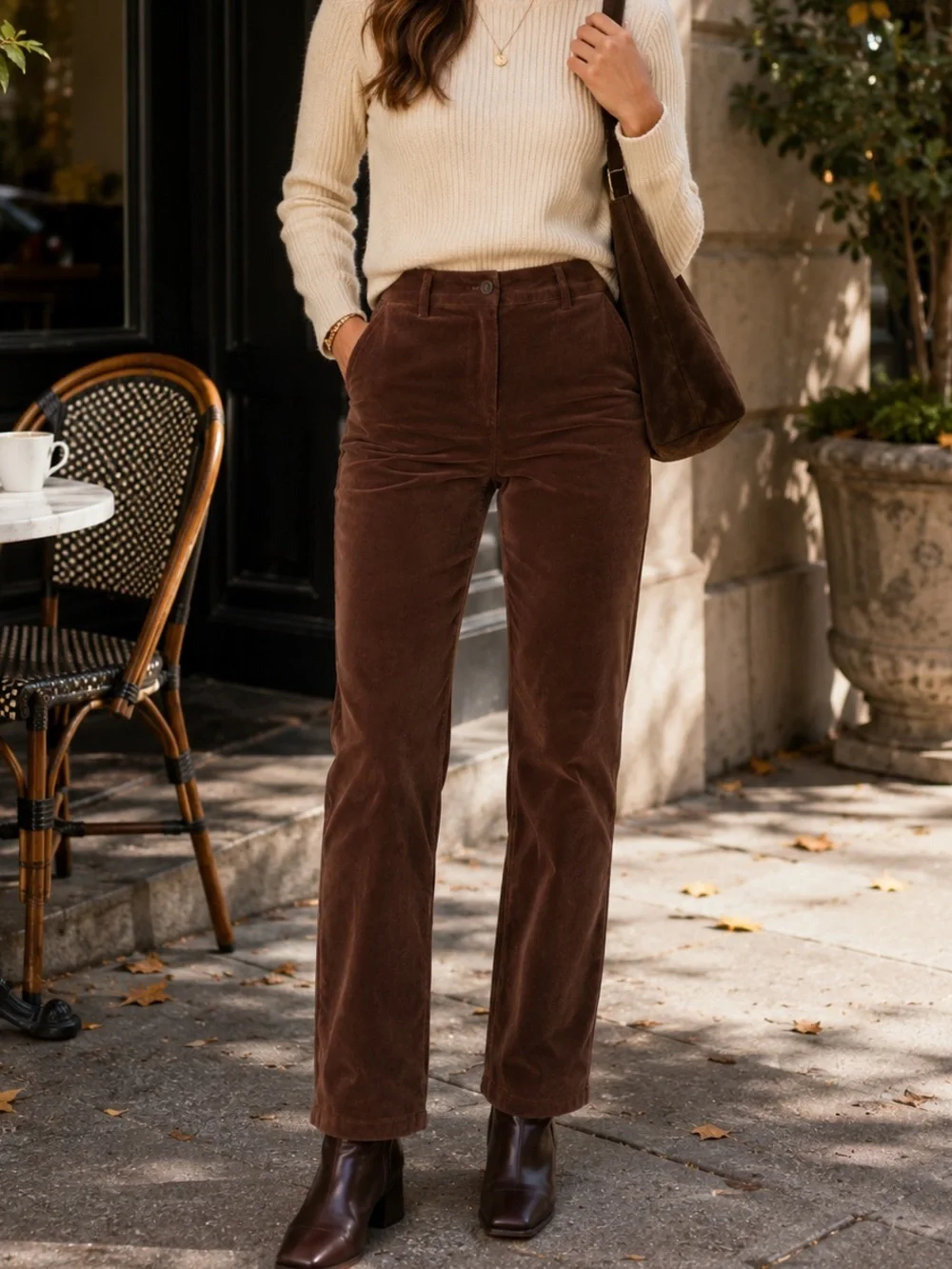 J.Crew Kallie Velvet Pants 6 Tall Berry Cocoa Brown Straight Leg NWT